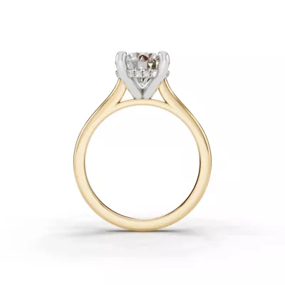 Tradition Hidden Halo Cathedral Lab Engagement Ring (2mm)