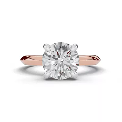 Signature Hearts & Arrows Hidden Halo Knife-Edge Lab Engagement Ring