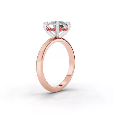 Signature Hearts & Arrows Hidden Halo Knife-Edge Lab Engagement Ring