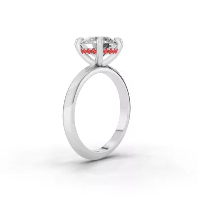 Signature Hearts & Arrows Hidden Halo Knife-Edge Lab Engagement Ring
