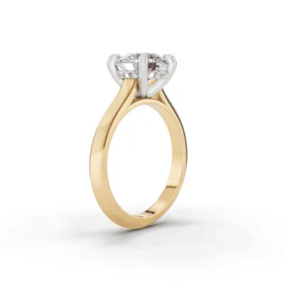 Signature Hearts & Arrows Hidden Halo Knife-Edge Cathedral Lab Engagement Ring