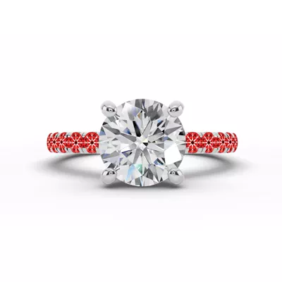 Signature Hearts & Arrows Classic Hidden Halo Pavé Lab Engagement Ring (1/2ct. tw.)