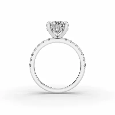 Signature Hearts & Arrows Classic Hidden Halo Pavé Lab Engagement Ring (1/2ct. tw.)