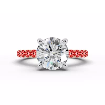Signature Hearts & Arrows Classic Hidden Halo Pavé Lab Engagement Ring (1/2ct. tw.)