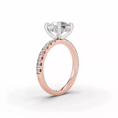 Signature Hearts & Arrows Classic Hidden Halo Pavé Lab Engagement Ring (1/2ct. tw.)