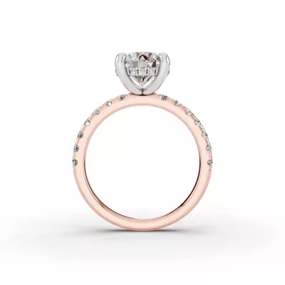 Signature Hearts & Arrows Classic Hidden Halo Pavé Lab Engagement Ring (1/2ct. tw.)