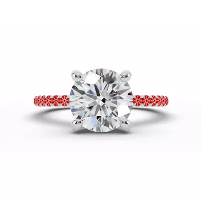 Signature Hearts & Arrows Classic Hidden Halo Pavé Lab Engagement Ring (1.00ct. tw.)