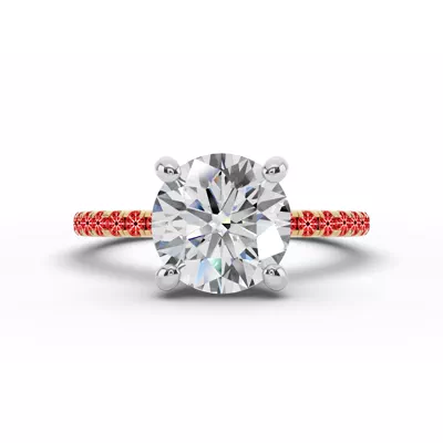 Signature Pavé Lab Euroshank Engagement Ring (¼ ct. tw.)