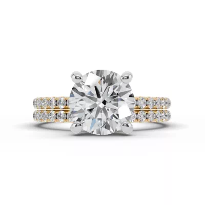 Signature Pavé Lab Euroshank Engagement Ring (¼ ct. tw.)