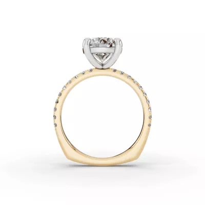 Signature Pavé Lab Euroshank Engagement Ring (¼ ct. tw.)