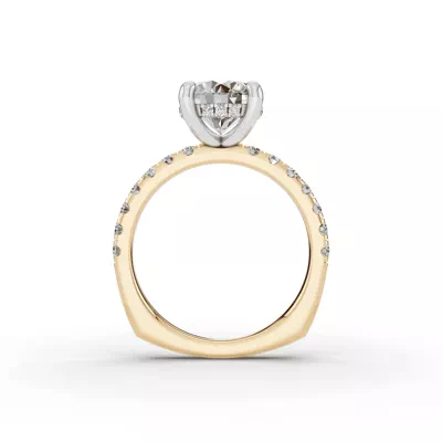 Tradition Pavé Lab Euroshank Hidden Halo Engagement Ring (½ ct. tw.)