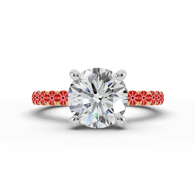 Signature Pavé Lab Euroshank Hidden Halo Engagement Ring (½ ct. tw.)