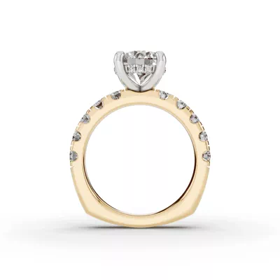 Tradition Pavé Lab Euroshank Hidden Halo Engagement Ring (1 ct. tw.)