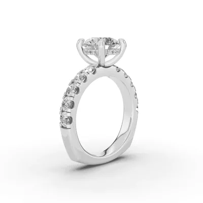 Signature Pavé Lab Euroshank Hidden Halo Engagement Ring (1 ct. tw.)