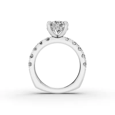 Signature Pavé Lab Euroshank Hidden Halo Engagement Ring (1 ct. tw.)