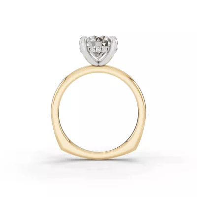 Signature Hidden Halo Euroshank Lab Engagement Ring (1.5mm)