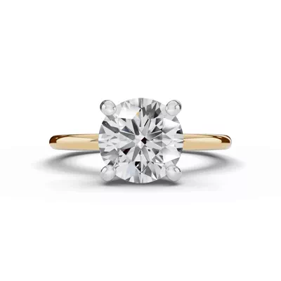 Signature Hidden Halo Euroshank Lab Engagement Ring (1.5mm)