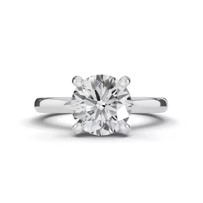 Tradition Hidden Halo Euroshank Lab Engagement Ring (2mm)