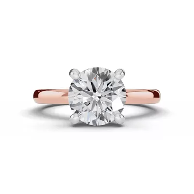 Signature Hidden Halo Euroshank Lab Engagement Ring (2mm)