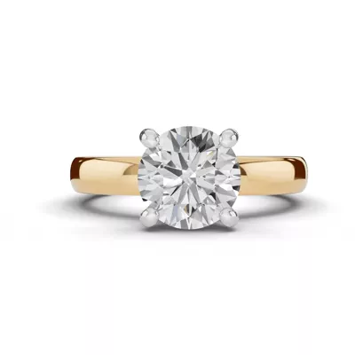 Tradition Hidden Halo Euroshank Lab Engagement Ring (3mm)