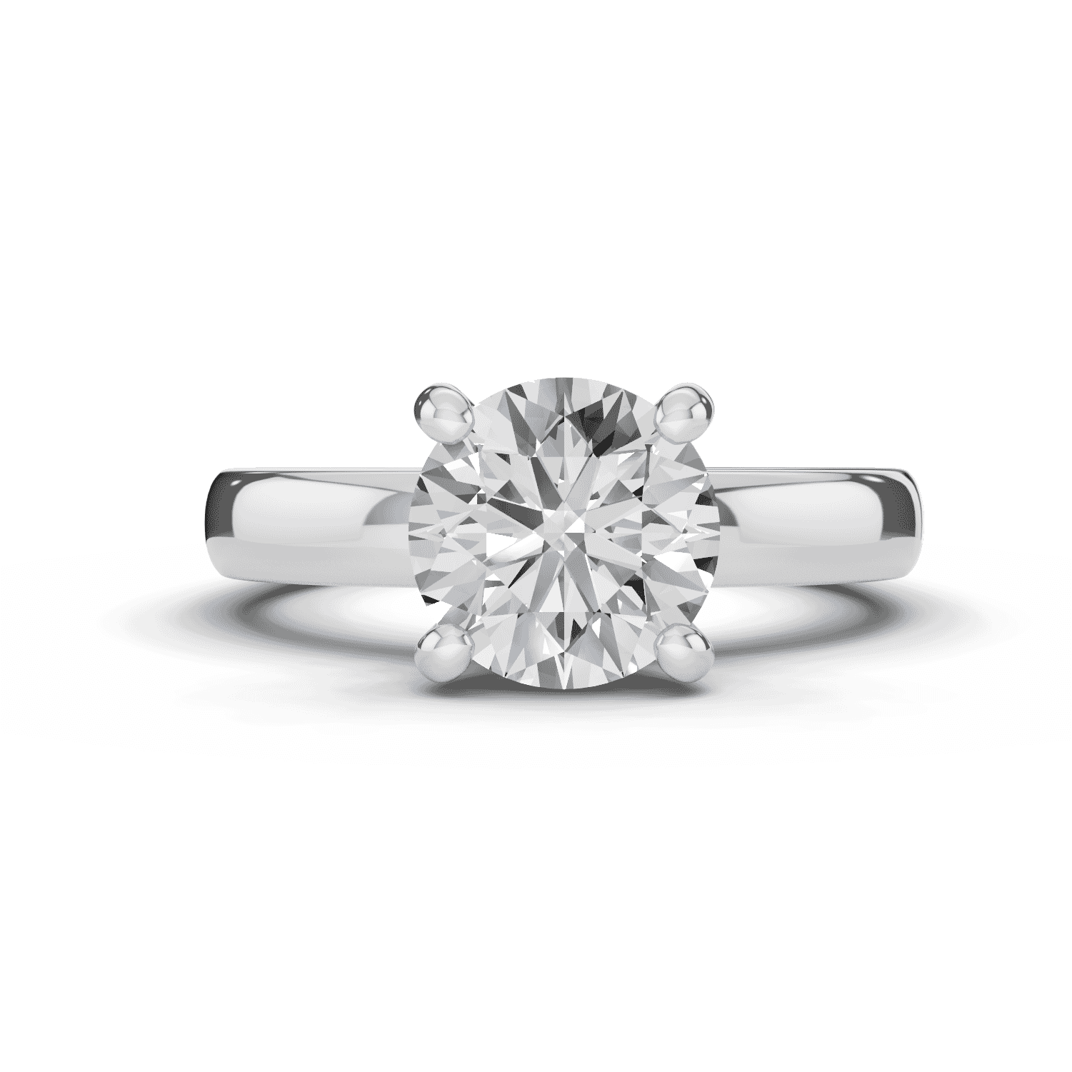 Tradition Hidden Halo Euroshank Lab Engagement Ring (3mm)