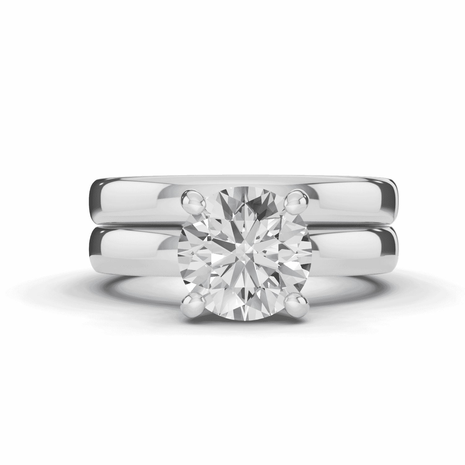 Tradition Hidden Halo Euroshank Lab Engagement Ring (3mm)