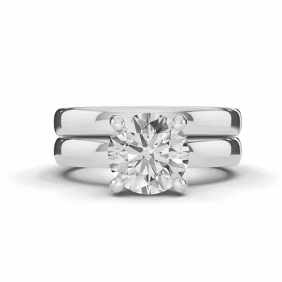 Signature Hidden Halo Euroshank Lab Engagement Ring (3mm)