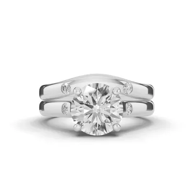 Tradition Trellis Lab Diamond Accent Engagement Ring (2.5mm)