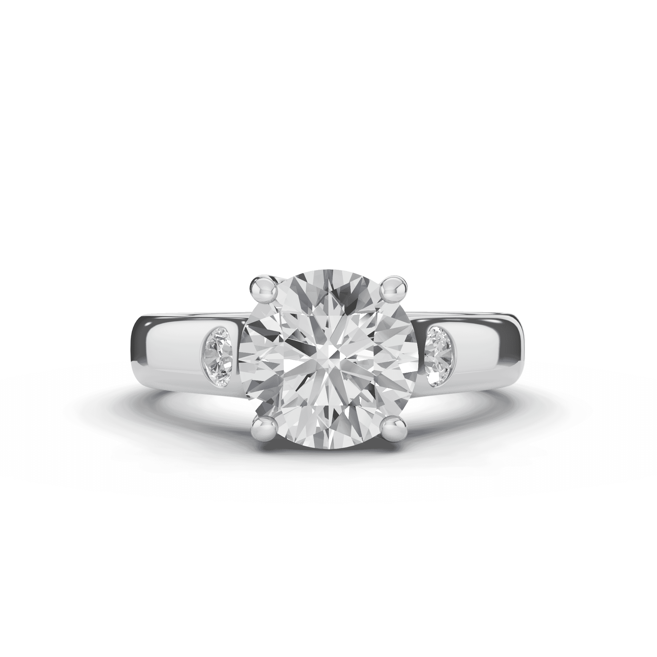 Tradition Trellis Lab Diamond Accent Engagement Ring (3.5mm)