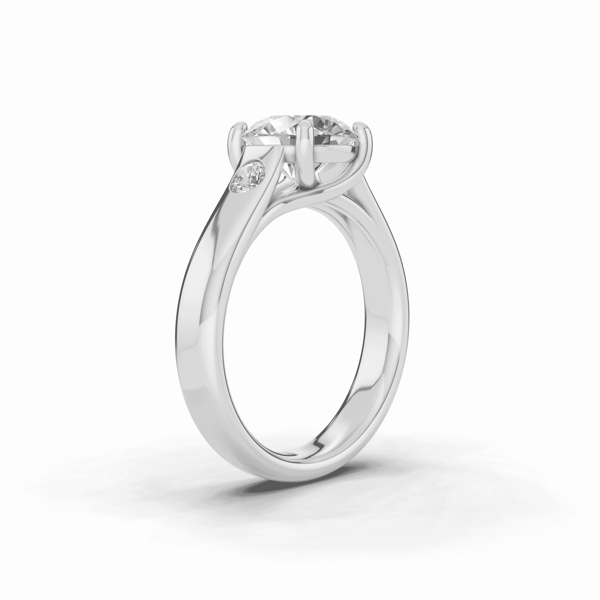 Tradition Trellis Lab Diamond Accent Engagement Ring (3.5mm)