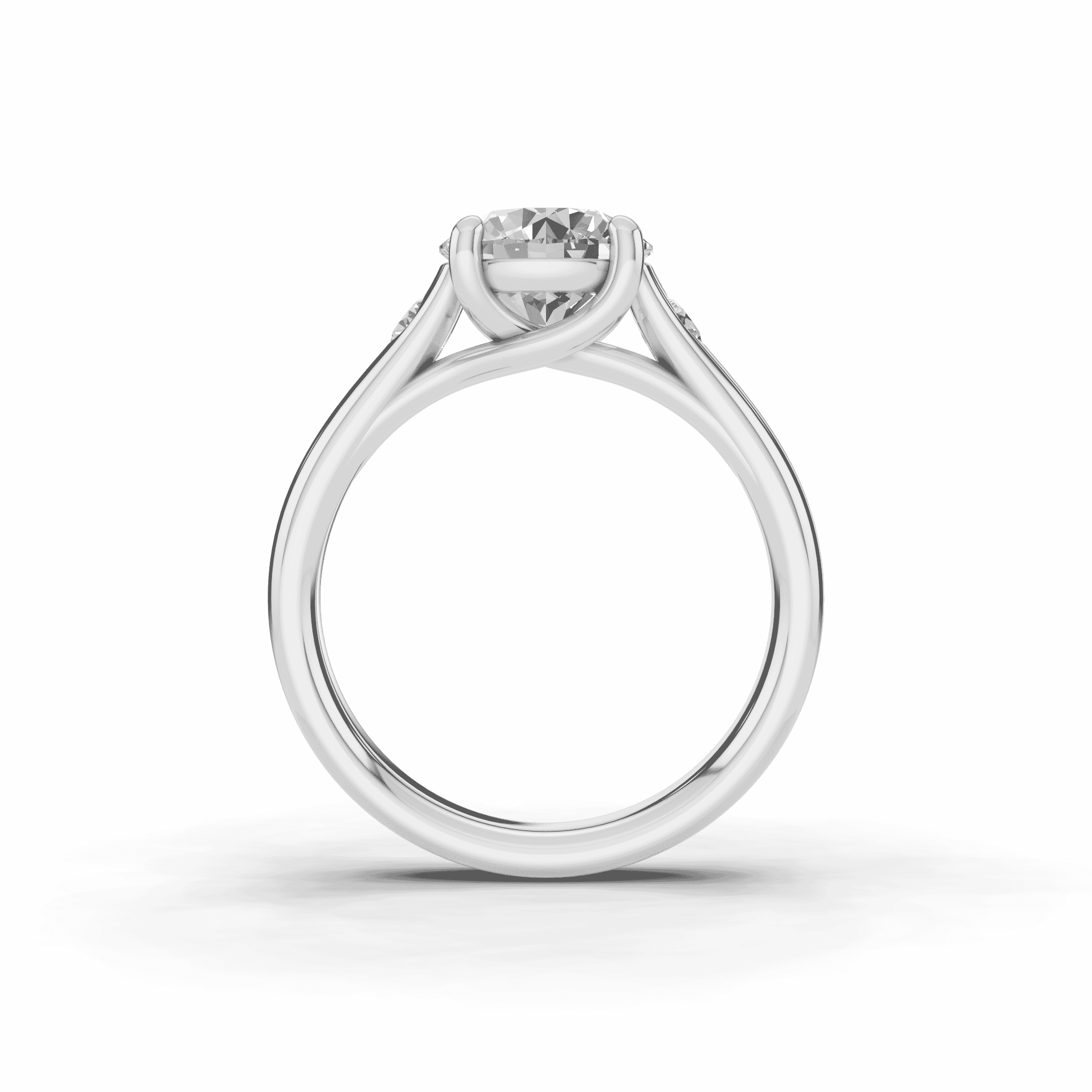 Tradition Trellis Lab Diamond Accent Engagement Ring (3.5mm)