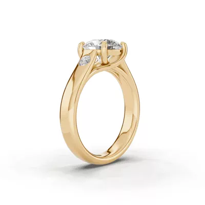 Tradition Trellis Lab Diamond Accent Engagement Ring (3.5mm)