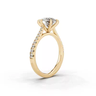 Tradition Cathedral Pavé Lab Engagement Ring (0.30 ct. tw.)