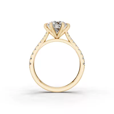 Tradition Cathedral Pavé Lab Engagement Ring (0.30 ct. tw.)