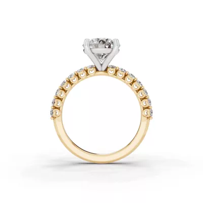 Sculpted Heart Lab Diamond Engagement Ring (.50 ct. tw.)