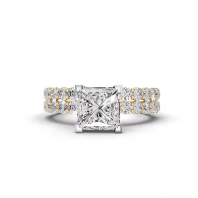 Sculpted Heart Lab Diamond Engagement Ring (.50 ct. tw.)