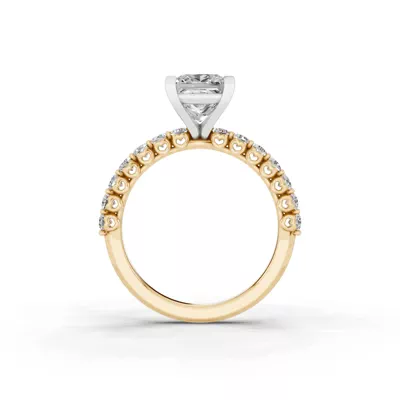 Sculpted Heart Lab Diamond Engagement Ring (.50 ct. tw.)