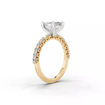 Sculpted Heart Lab Diamond Engagement Ring (.50 ct. tw.)
