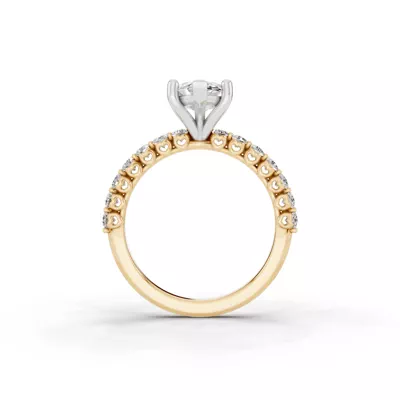 Sculpted Heart Lab Diamond Engagement Ring (.50 ct. tw.)