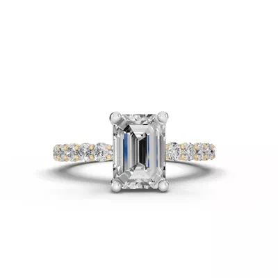 Sculpted Heart Lab Diamond Engagement Ring (.50 ct. tw.)