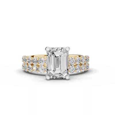 Sculpted Heart Lab Diamond Engagement Ring (.50 ct. tw.)