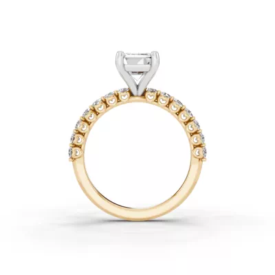 Sculpted Heart Lab Diamond Engagement Ring (.50 ct. tw.)