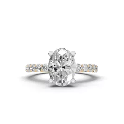 Sculpted Heart Lab Diamond Engagement Ring (.50 ct. tw.)