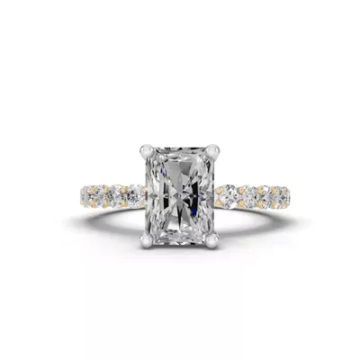 Sculpted Heart Lab Diamond Engagement Ring (.50 ct. tw.)