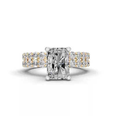 Sculpted Heart Lab Diamond Engagement Ring (.50 ct. tw.)