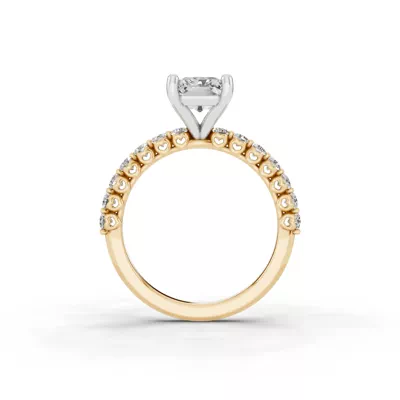 Sculpted Heart Lab Diamond Engagement Ring (.50 ct. tw.)