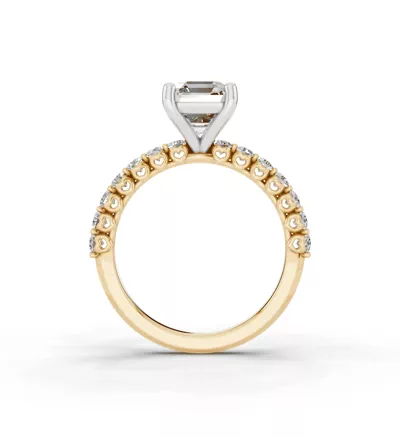 Sculpted Heart Lab Diamond Engagement Ring (.50 ct. tw.)
