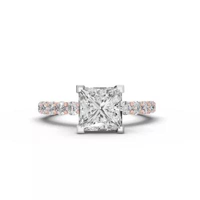 Sculpted Heart Lab Diamond Engagement Ring (.50 ct. tw.)