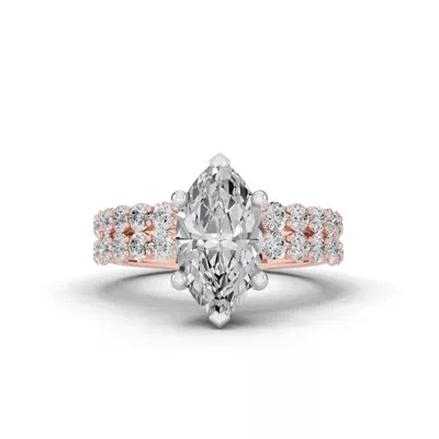 Sculpted Heart Lab Diamond Engagement Ring (.50 ct. tw.)