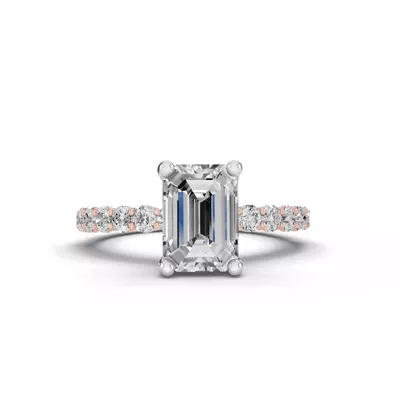 Sculpted Heart Lab Diamond Engagement Ring (.50 ct. tw.)
